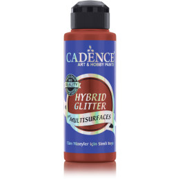 Cadence hybrid acrylverf glitter 120ml coral