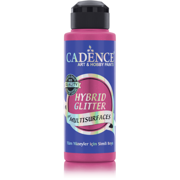 Cadence hybrid acrylverf glitter 120ml fuchsia