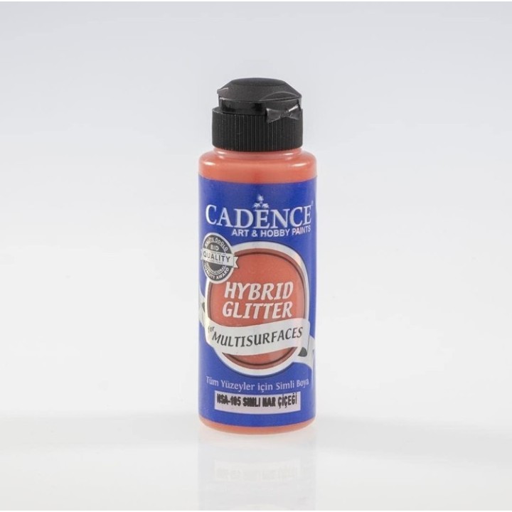 Cadence hybrid acrylverf glitter 120ml granaatappelbloem