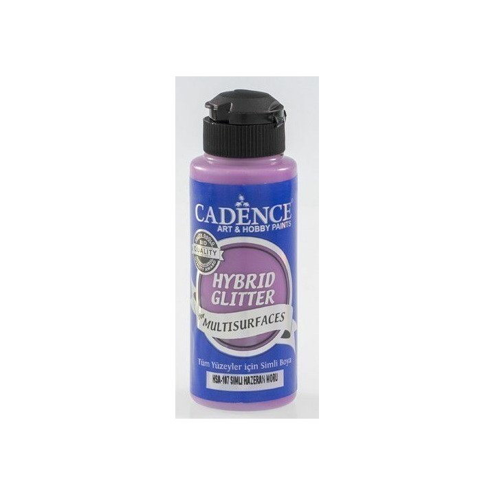 Cadence hybrid acrylverf glitter 120ml hazaran purple