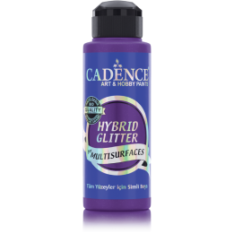 Cadence hybrid acrylverf glitter 120ml purple