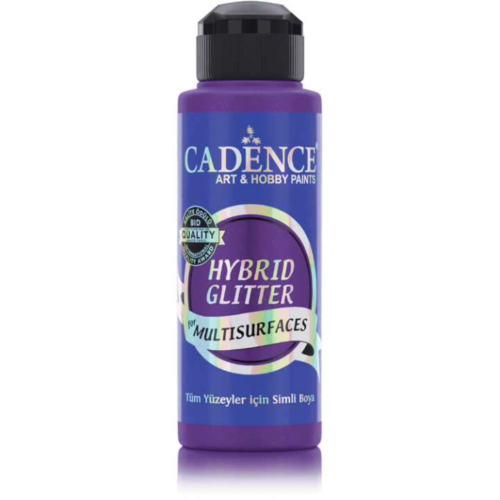 Cadence hybrid acrylverf glitter 120ml purple
