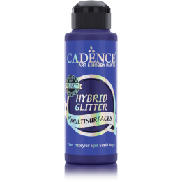 Cadence hybrid acrylverf glitter 120ml ultramarijn