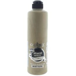 Cadence hybrid acrylverf metallic 500ml platina