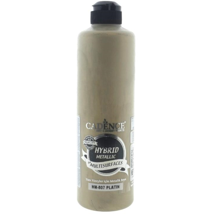 Cadence hybrid acrylverf metallic 500ml platina