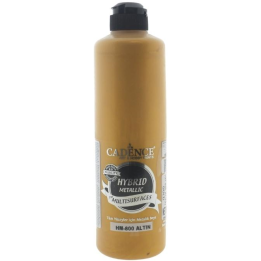 Cadence hybrid acrylverf metallic 500ml goud