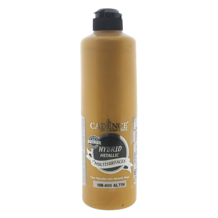 Cadence hybrid acrylverf metallic 500ml goud