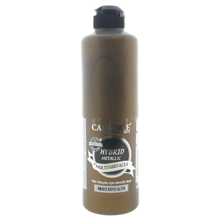 Cadence hybrid acrylverf metallic 500ml donker goud