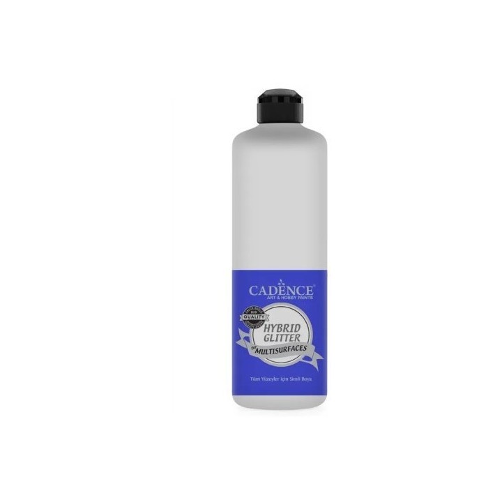 Cadence hybrid acrylverf glitter 500ml wit