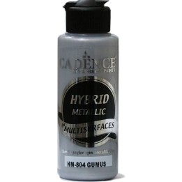 Cadence hybrid acrylverf metallic 120ml zilver