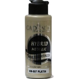 Cadence hybrid acrylverf metallic 120ml platina