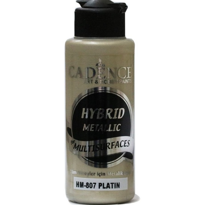 Cadence hybrid acrylverf metallic 120ml platina