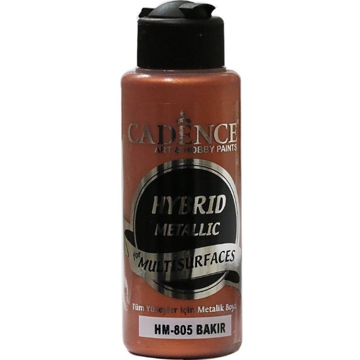 Cadence hybrid acrylverf metallic 120ml koper