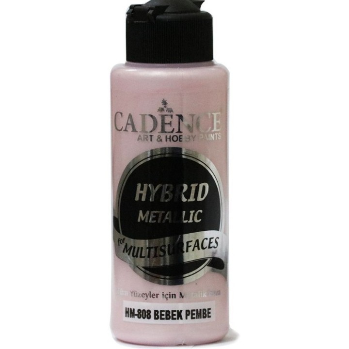 Cadence hybrid acrylverf metallic 120ml babyroze