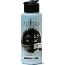 Cadence hybrid acrylverf metallic 120ml baby blue