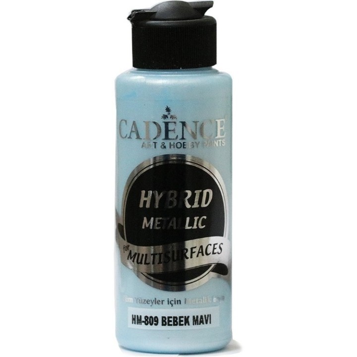 Cadence hybrid acrylverf metallic 120ml baby blue