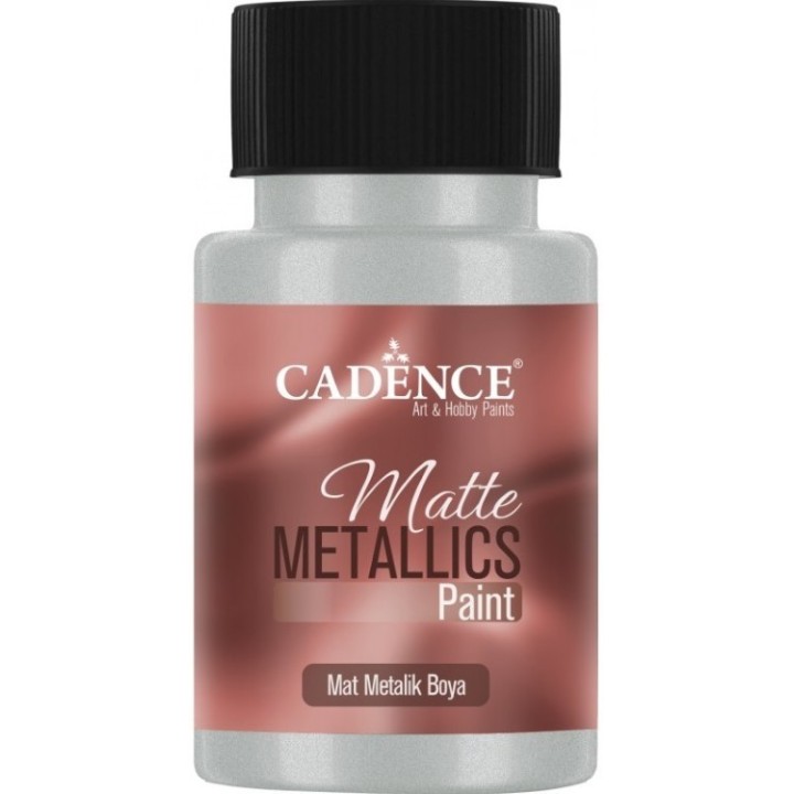 Cadence matte metallic verf 50ml lichtgrijs