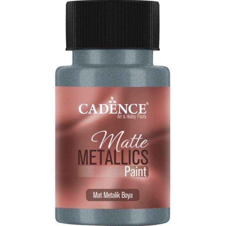 Cadence matte metallic verf 50ml zilver blauw