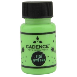 Cadence glow in the dark verf 50ml groen