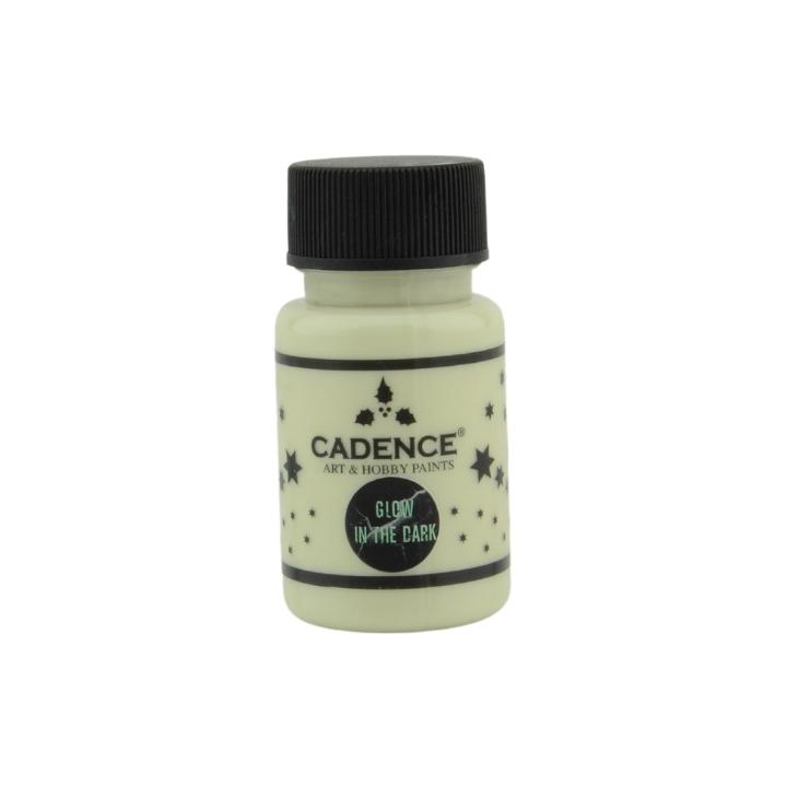 Cadence glow in the dark verf 50ml natuurlijk groen