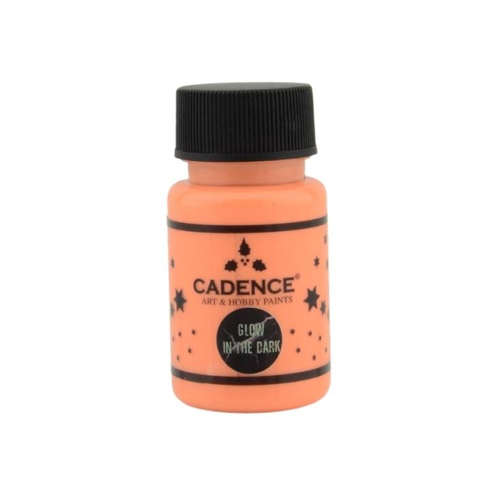 Cadence glow in the dark verf 50ml oranje