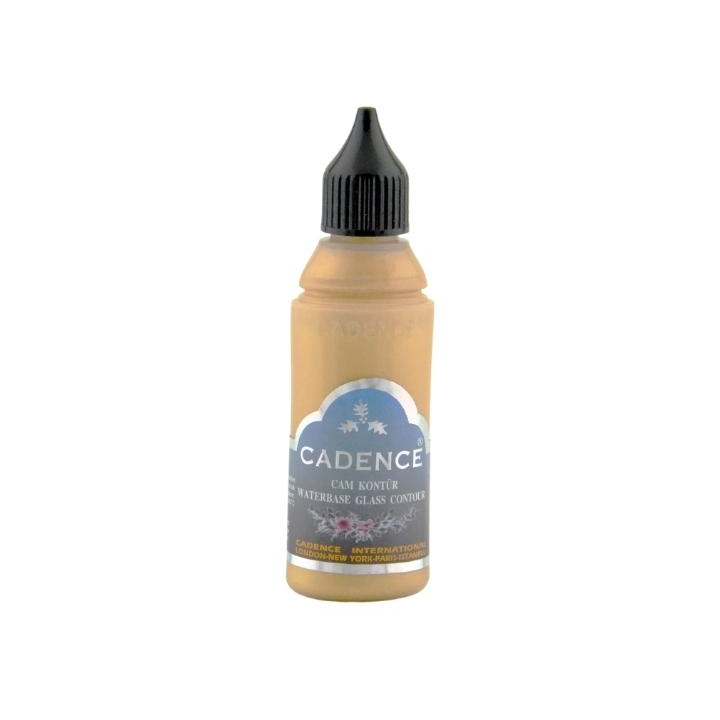Cadence glas- en porseleinverf contour 50ml goud