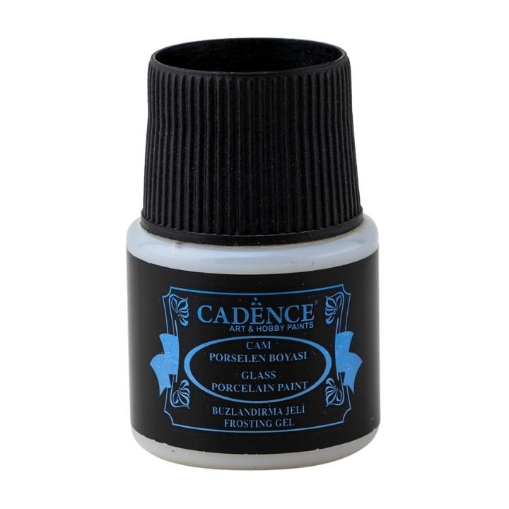 Cadence glas- en porseleinverf frosting gel 45ml ice
