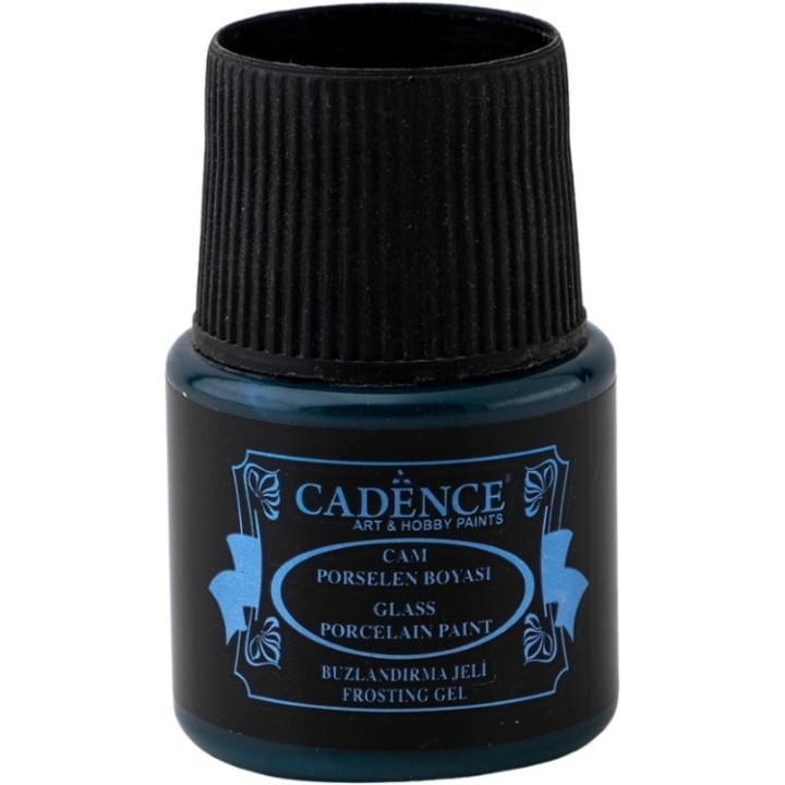 Cadence glas- en porseleinverf frosting gel 45ml turquoise