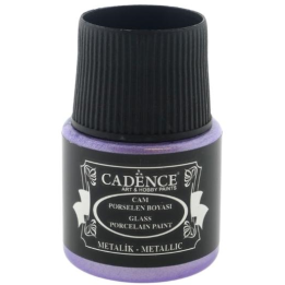 Cadence glas- en porseleinverf metallic 45ml lila