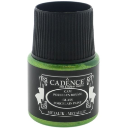 Cadence glas- en porseleinverf metallic 45ml pistache groen