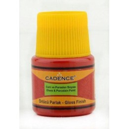 Cadence glas- en porseleinverf opaque 45ml green aardbeienrood