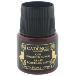 Cadence glas- en porseleinverf opaque 45ml rood