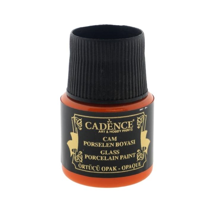 Cadence glas- en porseleinverf opaque 45ml oranje