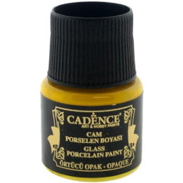 Cadence glas- en porseleinverf opaque 45ml citroengeel