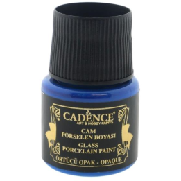 Cadence glas- en porseleinverf opaque 45ml koningsblauw