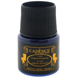 Cadence glas- en porseleinverf opaque 45ml ultramarijn blauw