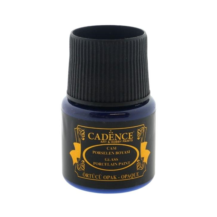 Cadence glas- en porseleinverf opaque 45ml ultramarijn blauw