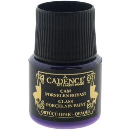 Cadence glas- en porseleinverf opaque 45ml paars