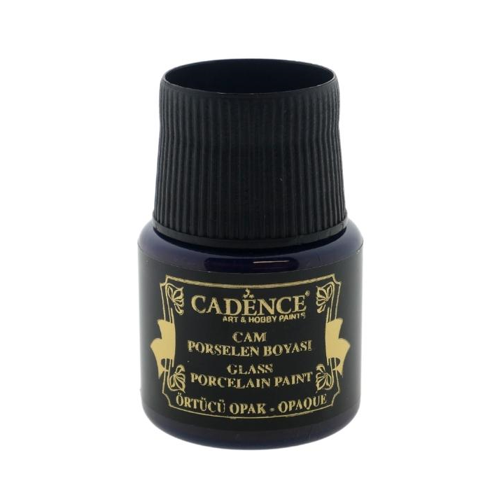 Cadence glas- en porseleinverf opaque 45ml donkerbruin