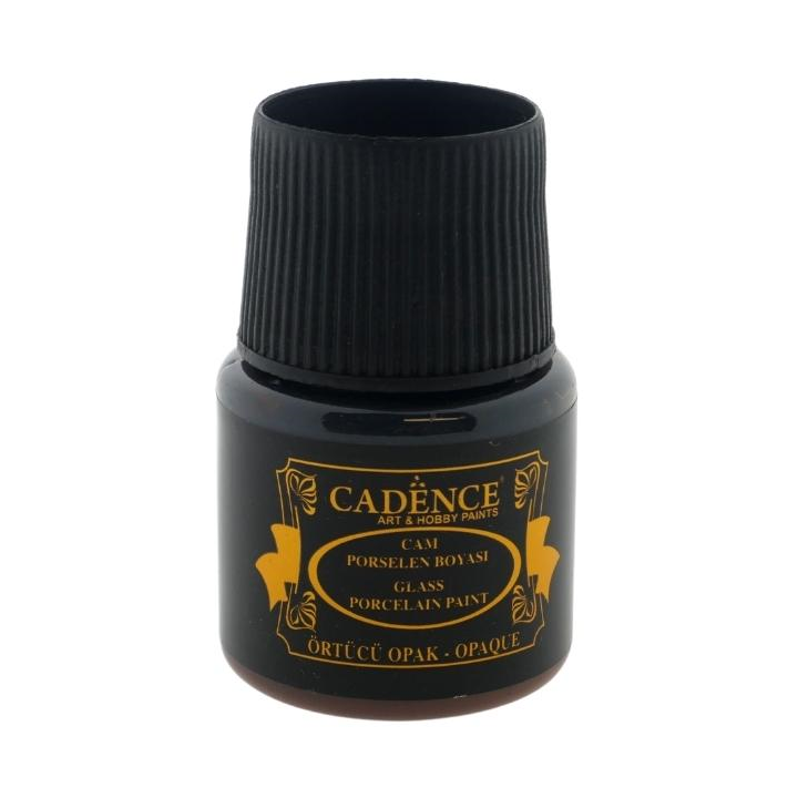 Cadence glas- en porseleinverf opaque 45ml lichtbruin