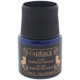 Cadence glas- en porseleinverf vitrail 45ml blauw