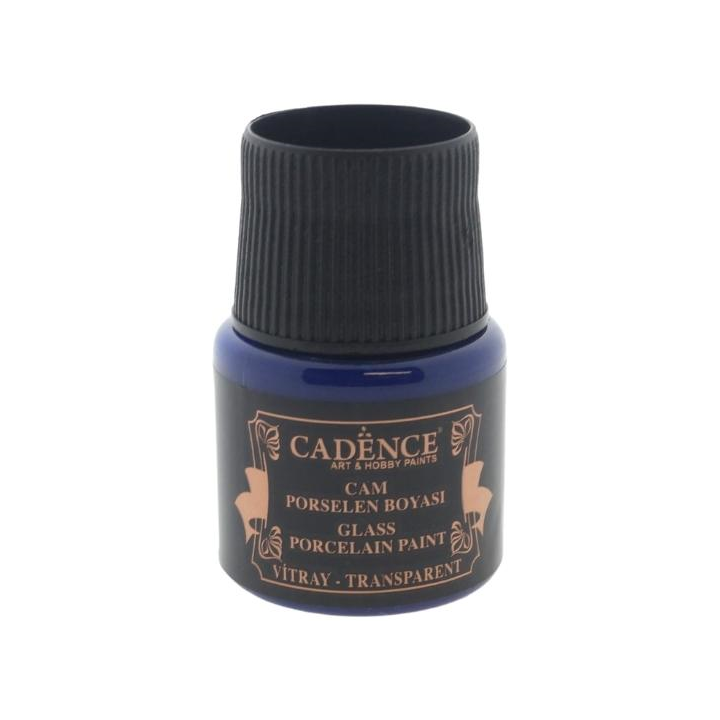Cadence glas- en porseleinverf vitrail 45ml blauw