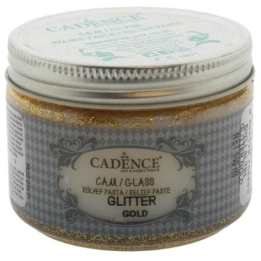 Cadence glas glitter relief pasta 150ml goud