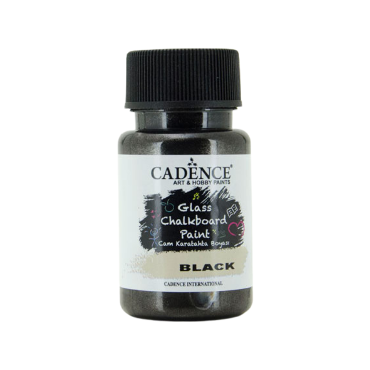 Cadence glas krijtbord verf 50ml zwart