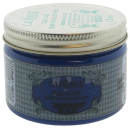 Cadence glas transparant relief pasta 150ml blauw