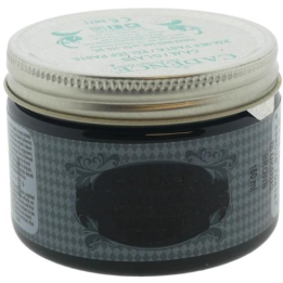 Cadence glas transparant relief pasta 150ml donkerbruin