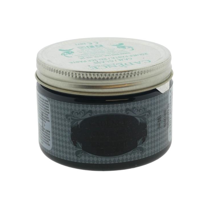 Cadence glas transparant relief pasta 150ml donkerbruin