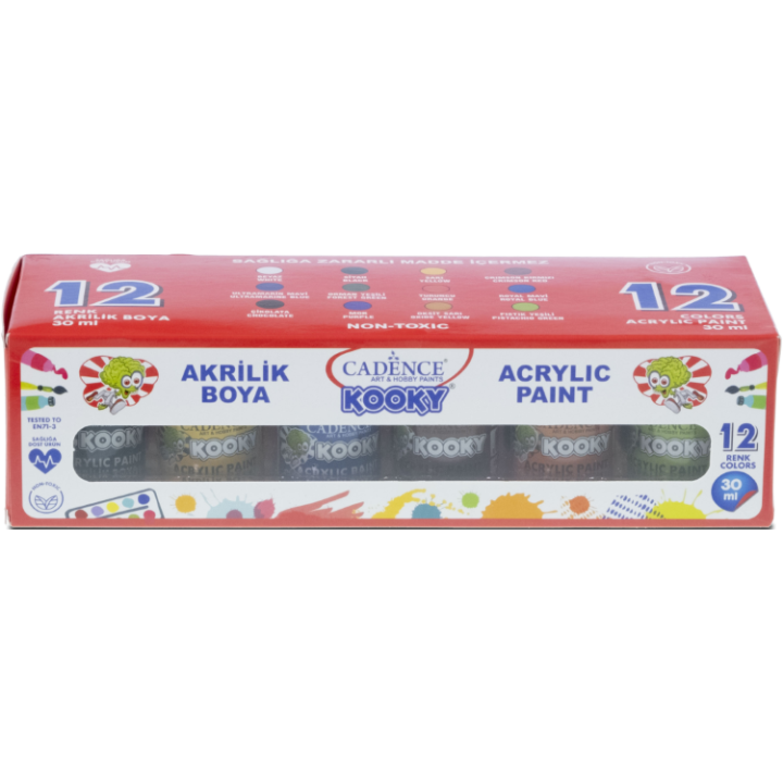 Cadence kooky acrylverf set 12x30ml