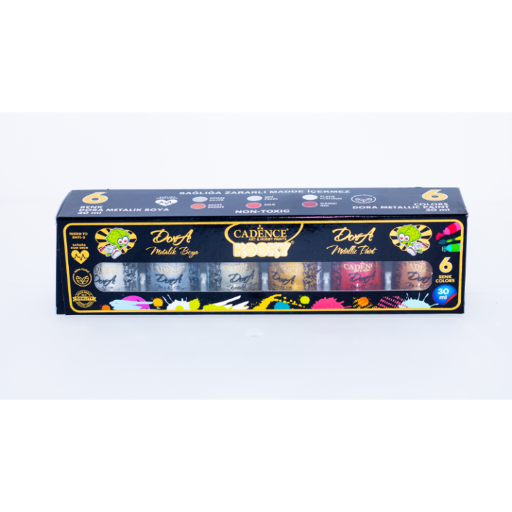 Cadence kooky dora metallic verf set 6x30ml
