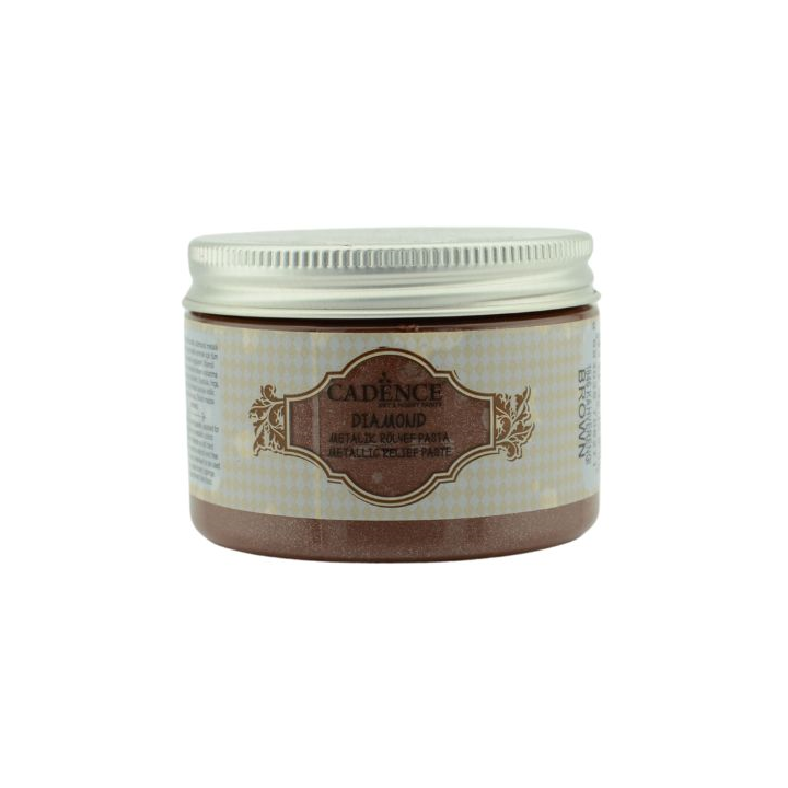 Cadence diamond relief pasta 150ml donkerbruin